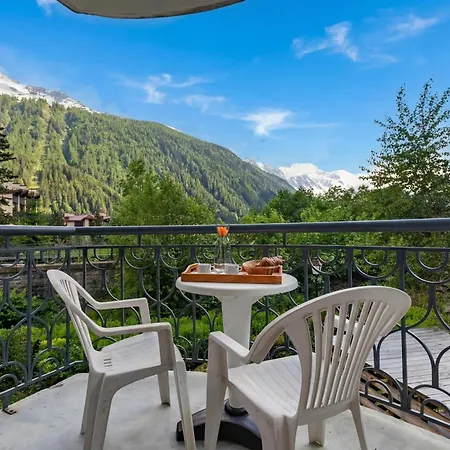 Le Cristal Mb1 Mont-blanc View, Pool, Private Sauna & Parking - Happy *