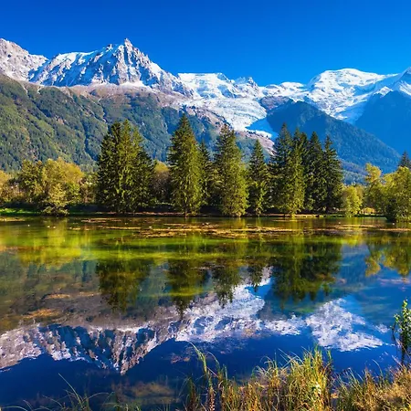 Le Cristal Mb1 Mont-blanc View, Pool, Private Sauna & Parking - Happy *
