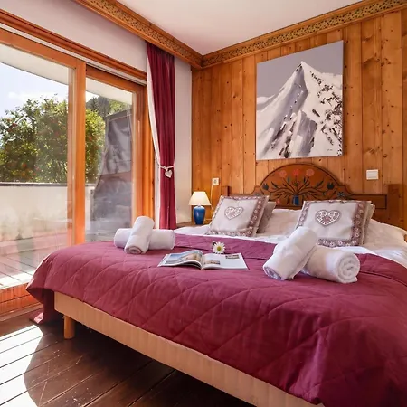 Le Cristal Mb1 Mont-blanc View, Pool, Private Sauna & Parking - Happy