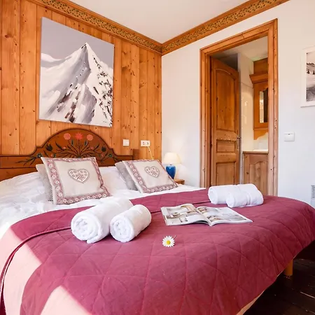Le Cristal Mb1 Mont-blanc View, Pool, Private Sauna & Parking - Happy *
